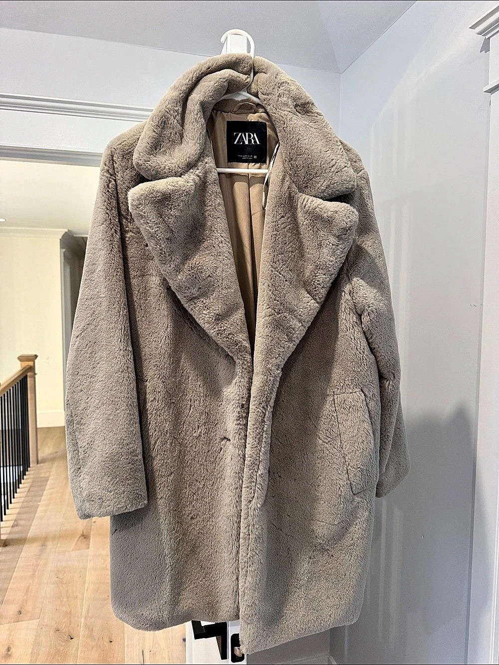 Zara Brown Teddy Jacket